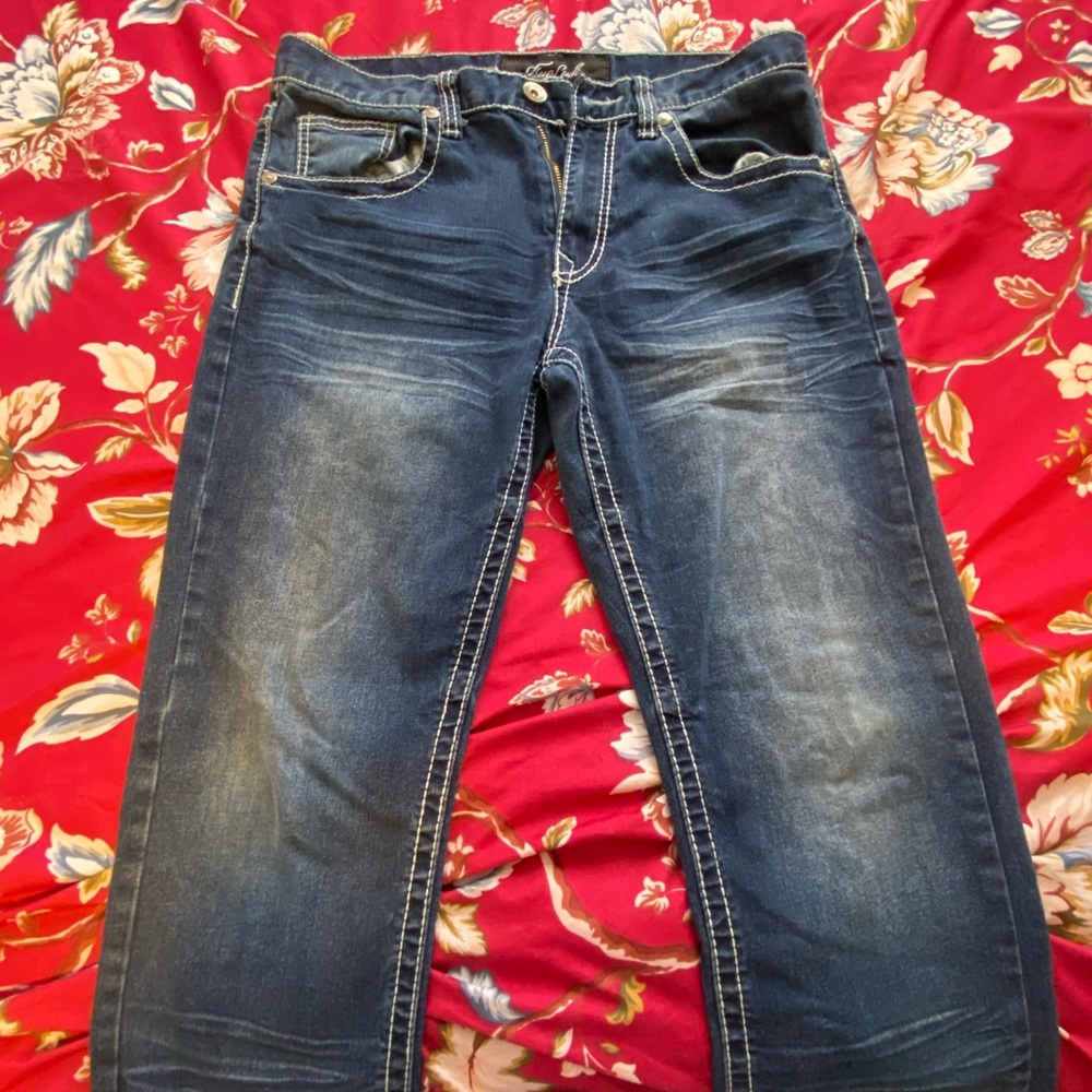 “TRUE LUCK” western jeans